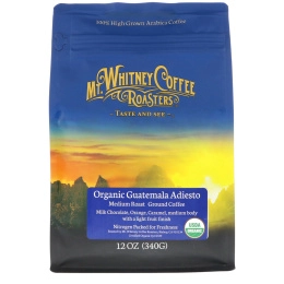 Mt. Whitney Coffee Roasters, Organic Guatemala Adiesto, Medium Roast Ground Coffee, 12 oz (340 g)