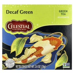 Celestial Seasonings, Зеленый чай, без кофеина, 40 чайных пакетиков, 74 г (2,6 унции)