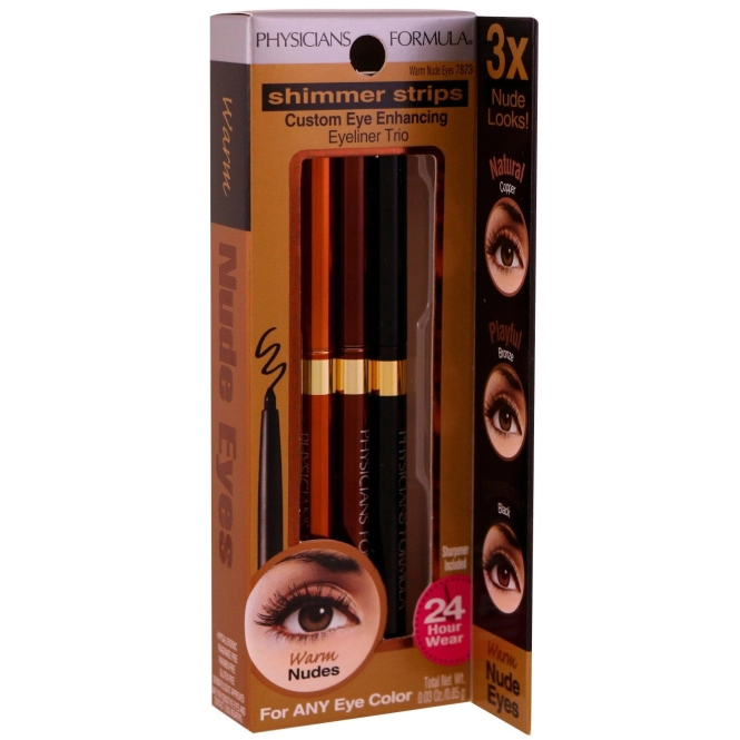 Physicians Formula, Шиммер, три карандаша для подводки глаз, теплые естественные глаза, 0,03 унции (0,85 г)