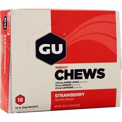Gu, Энергетические жевательные резинки с клубникой 18 шт.