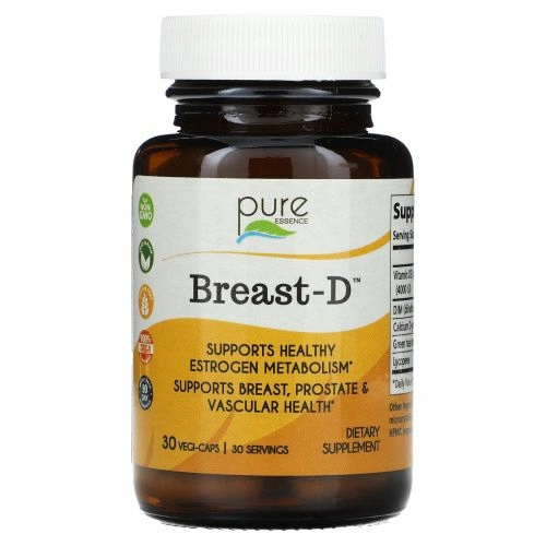 Pure Essence, Breast-D, 30 капсул в растительной оболочке