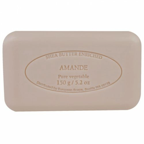 European Soaps, "Пре-де-Прованс", мыло с ароматом миндаля, 5,2 унции (150 г)