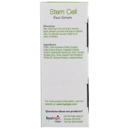 Hyalogic, Сыворотка для лица со стволовыми клетками, гиалуроновой кислотой и цитрусом, 0,47 жидкой унции (13,5 мл)