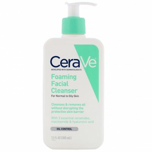 CeraVe, Пенка для умывания, для нормальной и жирной кожи, 355 мл (12 жидк. унций)