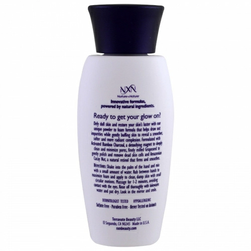 NXN, Nurture by Nature, Glow Remedy Powder to Foam Exfoliator, All Skin Type, 2.1 oz (60 g)