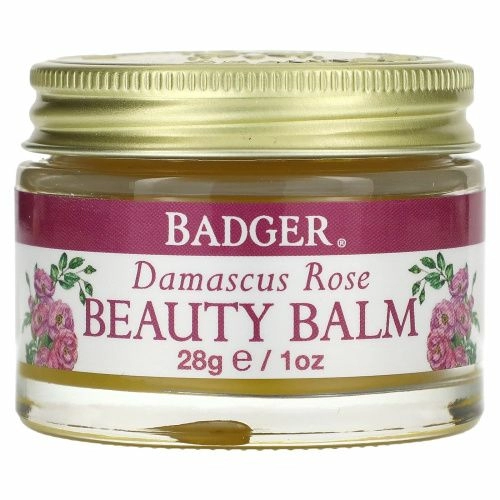 Badger Company, Бальзам для кожи, дамасская роза, 1 унция (28 г)