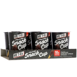 MET-Rx, Кружка с закуской из сывороточного белка, шоколадный фундук с хлебными палочками, 6 контейнеров, по 2 унции (59,5 г) каждый