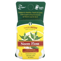 Organix South, Зубная нить из нима, корица, 50 ярдов