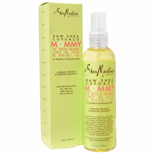 SheaMoisture, Нерафинированное масло ши и купуасу, Масло от растяжек для интенсивного восстановления, 4 унции (118 мл)