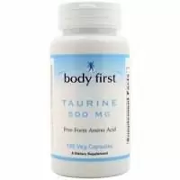 Body First, Таурин (500 мг) 100 вегетарианских капсул