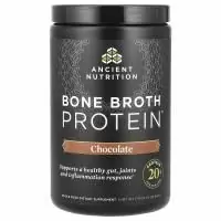 Dr. Axe / Ancient Nutrition, "Белок костного бульона", белковый порошок с шоколадным вкусом, 17,8 унции (504 г)