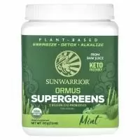 Sunwarrior, Ormus Supergreens, суперзелень, с мятой, 225 г (7,9 унции)