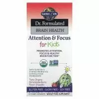 Garden of Life, Dr. Formulated для мозга, внимания и концентрации у детей, вкус органического арбуза и ягод, 60 вкусных жевательных таблеток
