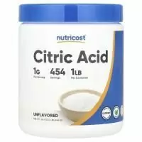 Nutricost, Лимонная кислота, без добавок, 454 г (16,2 унции)