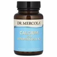 Dr. Mercola, Кальций с витаминами D3 & K2, 30 капсул