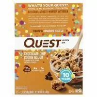Quest Nutrition, Протеиновый батончик, шоколадная крошка, песочное тесто, 12 штук, 2,12 унц. (60 г) каждый