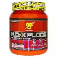BSN, N.O.-Xplode, Стимулятор для приема перед тренировкой, без кофеина, фруктовый пунш, 1,22 фунта (555 г)