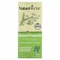 NaturaNectar, Спрей для горла с зеленым прополисом, для детей от 2 лет, прохладная мята, 30 мл (1 жидк. унц.)