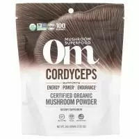 Om Mushrooms, кордицепс, сертифицированный органический грибной порошок, 200 г (7,05 унции)