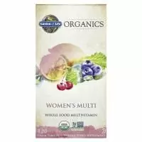Garden of Life, KIND Organics, Мультивитамины для женщин, 120 веганских таблеток