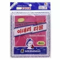 Goldsangsa, отшелушивающая мочалка, красный, 4 шт.