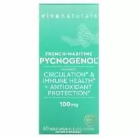 Viva Naturals, French-Maritime Pycnogenol`` 60 растительных капсул