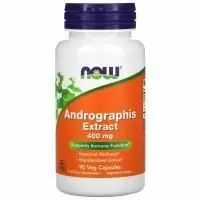 Now Foods, Экстракт андографиса, 400 мг, 90 капсул на растительной основе