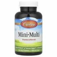 Carlson Labs, Mini-Multi, витамины и минералы, без железа, 180 таблеток
