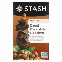 Stash Tea, Black Tea, шоколад без кофеина с фундуком, 18 чайных пакетиков, 36 г (1,2 унции)