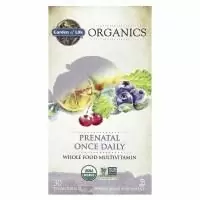 Garden of Life, MyKind Organics, пренатальные мультивитамины, одна таблетка в день, 30 веганских таблеток