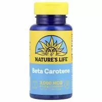 Nature's Life, Бета-каротин, 3000 мкг, 100 капсул