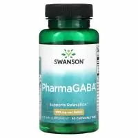 Swanson, PharmaGABA, 100 мг, 60 жевательных таблеток