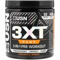 USN, 3XT- Pump, 3-In-1 Pre-Workout, Pineapple-Mango, 6.56 oz (186 g)