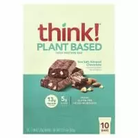 Think Thin, Батончики с высоким содержанием протеина, с морской солью, миндалем и шоколадом, 10 баточников, 1,94 унц. (55 г) каждый
