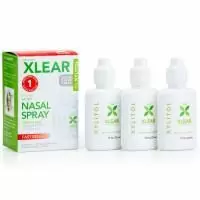 Xlear, Xylitol, спрей для носа, натуральный соляной раствор, 3 флакона, 0,75 жидкой унции (22 мл) каждый