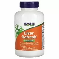 NOW Liver Refresh (для поддержания печени), 180 вегетарианских капсул