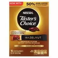 Nescafé, Выбор Гурмана, напиток из растворимого кофе, фундук, 16 упаковок по 3г каждый.