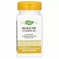Nature's Way, Ниацин 100 мг, Никотиновая кислота, 100 капсул