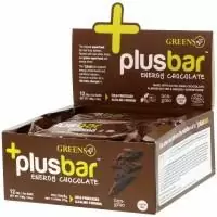 Greens Plus, PlusBar, энергетический шоколад, 12 батончиков, 2 унции (59 г) каждый