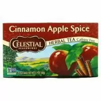 Celestial Seasonings, Вкус корицы и яблока, без кофеина, 20 чайных пакетиков, 1.7 унции (48 г)