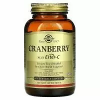 Solgar, Cran Flora, с пробиотиками, 60 вегетарианских капсул