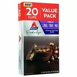 Atkins, Чашки с арахисовым маслом Endulge Большая упаковка 20 чашек