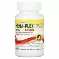 Nature's Plus Hema-Plex tablets Комплекс с Железом, 60 таблеток
