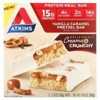 Atkins, Батончик протеиновой муки Крендель с ванильной карамелью 5 батончиков