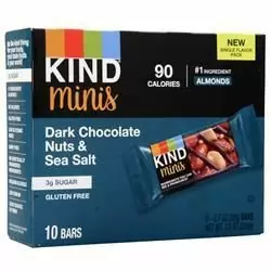 KIND Bars, Мини-бар Темный шоколад с орехами и морской солью 10 батончиков
