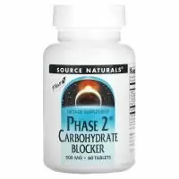 Source Naturals, Блокировщик углеводов, стадия 2, 500 мг, 60 таблеток
