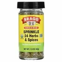 Bragg, Organic, посыпка 24 травами и специями, 42 г (1,5 унции)