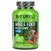Naturelo, Цельнопищевые мультивитамины для мужчин 50+ 120 вег капсул