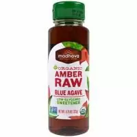 Madhava Natural Sweeteners, Органический янтарный сироп из сырой голубой агавы, 11,75 унций (333 г)