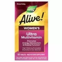 Мультивитамины для женщин Alive! Nature's Way, 60 таблеток